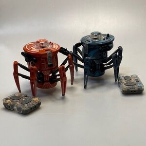 Dual Robot Spider Action Figures - Red and Blue